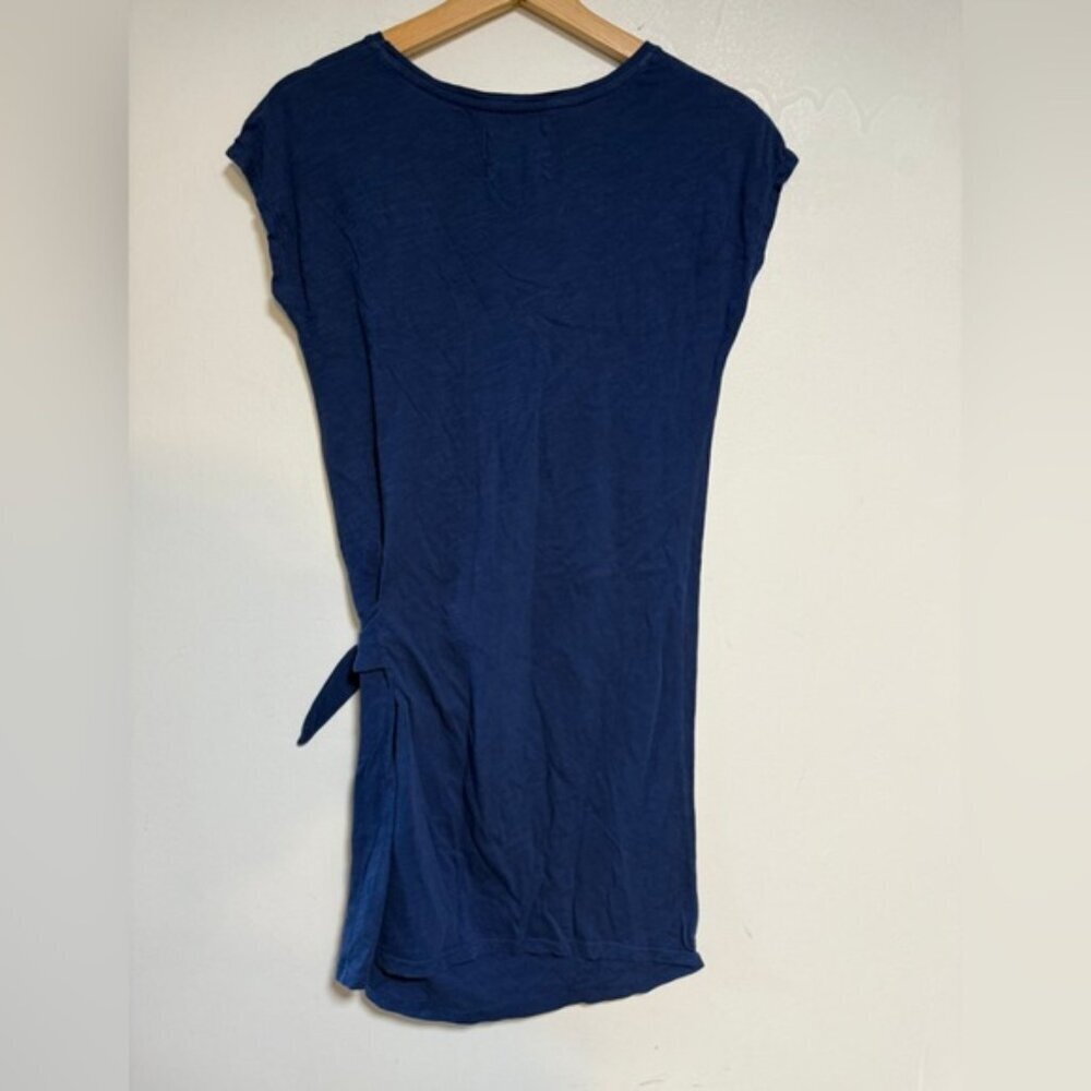 Velvet by Graham & Spencer for Anthropologie Blue Tie-Waist Dress Women’s Small - Picture 4 of 6